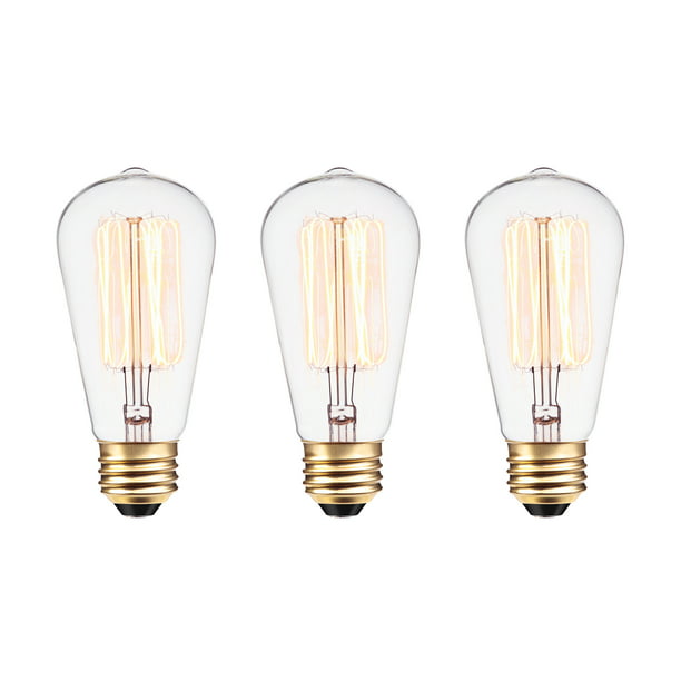 Reproduction Antique Edison Filament Light Bulb Tubular Style With Loop Filament